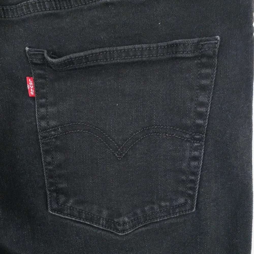 Levi's‎ 511 Slim Fit Mens Black Denim Jeans 40x32 Fits 37x30 Style 04511-5382